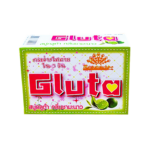 สบู่กลูต้า กลิ่นชามะนาว[1แพ็ค 6ก้อน]พร้อมส่ง