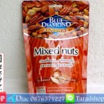 บลูไดมอนด์ อัลมอนด์ มิกซ์นัต เมล็ดมะม่วงหิมพานต์ อัลมอนด์ พีแคน ถั่วลิสง 150กรัมพร้อมส่ง